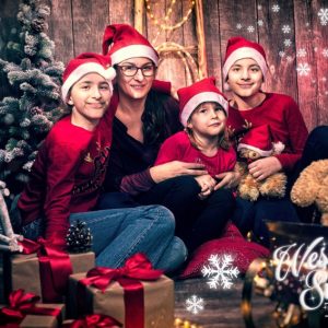 Sesja świąteczna Moniki z córkami - Boże Narodzenie 2019